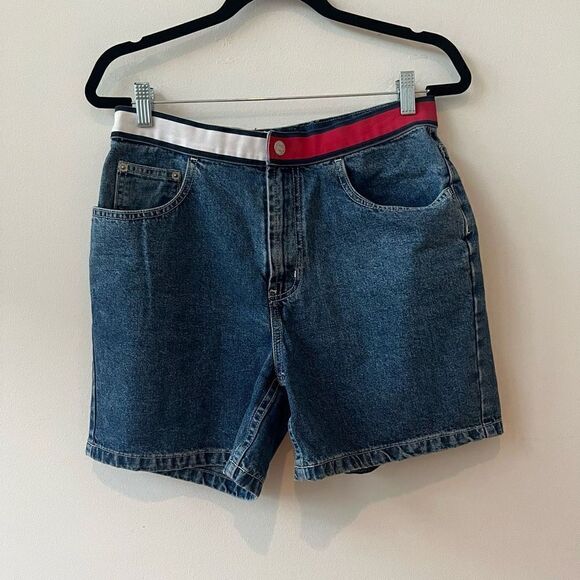 Tommy Hilfiger Women's Cotton Five Pocket Design Blue Denim Short Size 10 - Picture 1 of 8